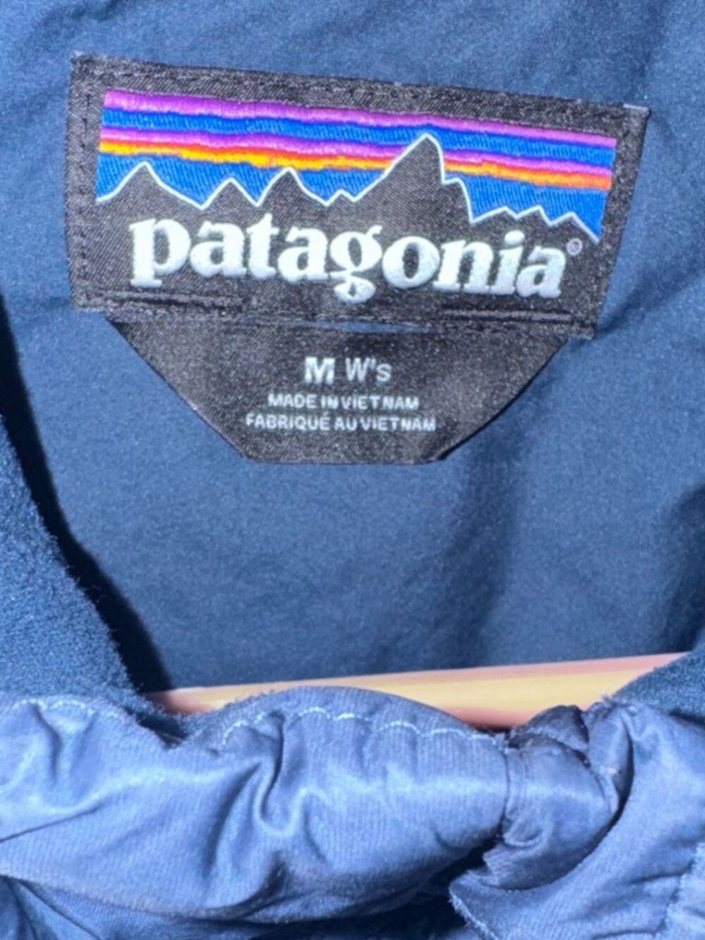 Patagonia Mens Blue Quilted Nylon Jacket M Lightweight Recycled Insulation - Picture 2 of 8